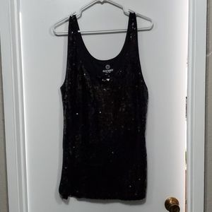 Black sequins tank - XXL
